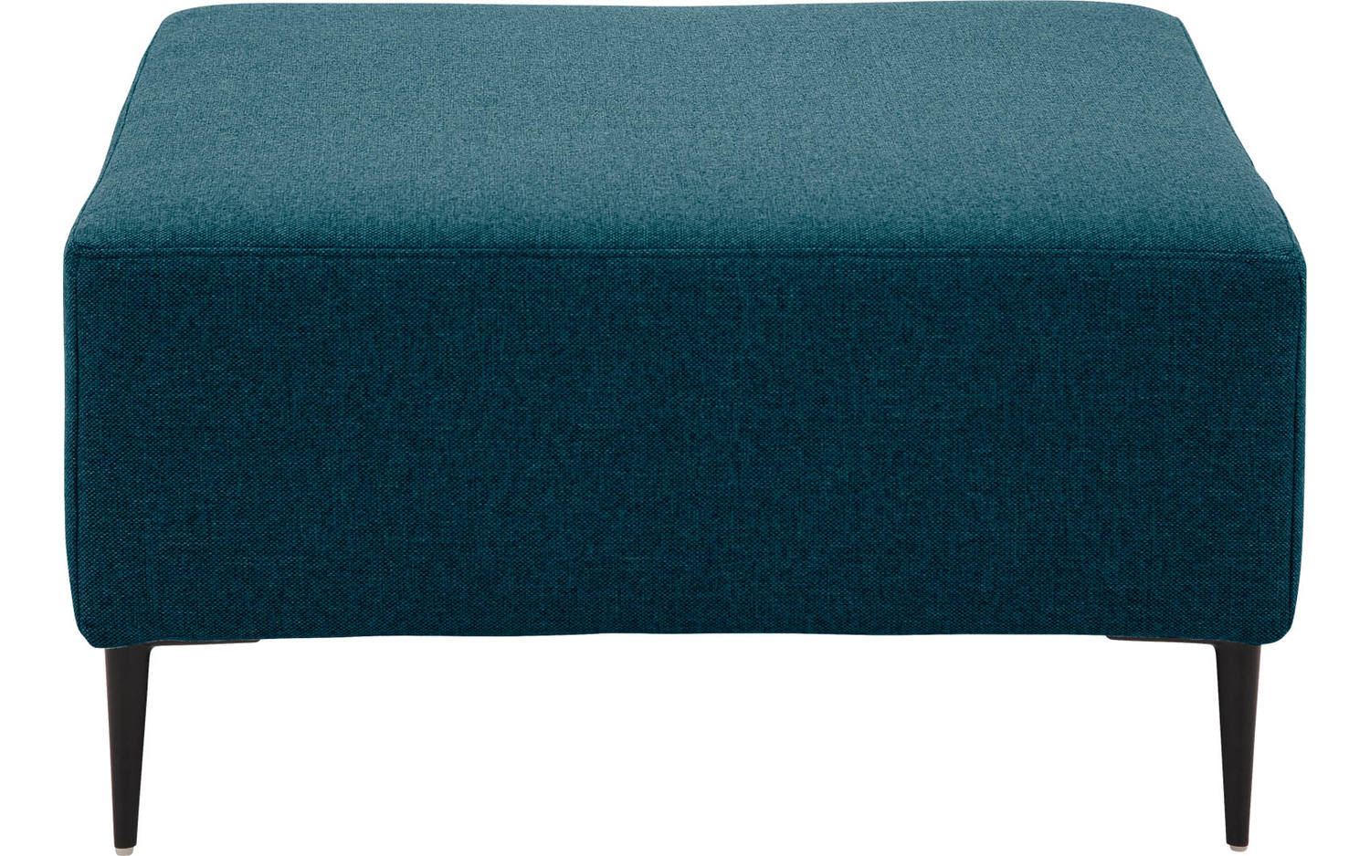 Goossens hocker Key West in stof fijn geweven petrol 56