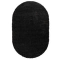 Tapeso Ovaal hoogpolig vloerkleed - Cozy Shaggy - antraciet - 120x180