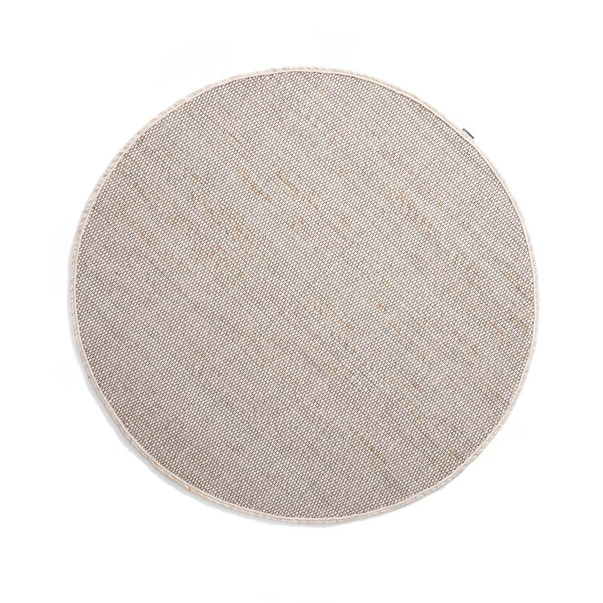Nordic Weavers Rond wollen vloerkleed Lett - wit|beige - 300 cm