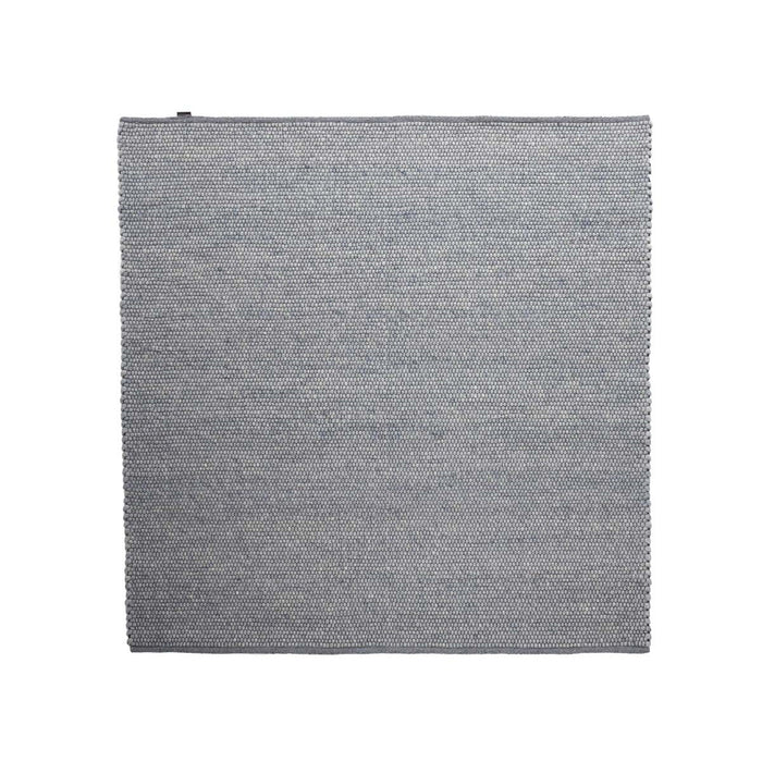 Nordic Weavers Wollen vloerkleed vierkant - Lett staalblauw - 250x250