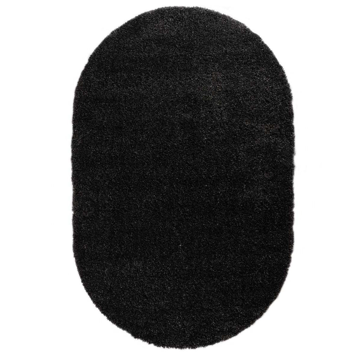 Tapeso Ovaal hoogpolig vloerkleed - Cozy Shaggy - antraciet - 300x400