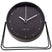 NeXtime - Tafel Wekker 14x13x7cm-Stil-Zwart-Metaal-NeXtime "Berlin