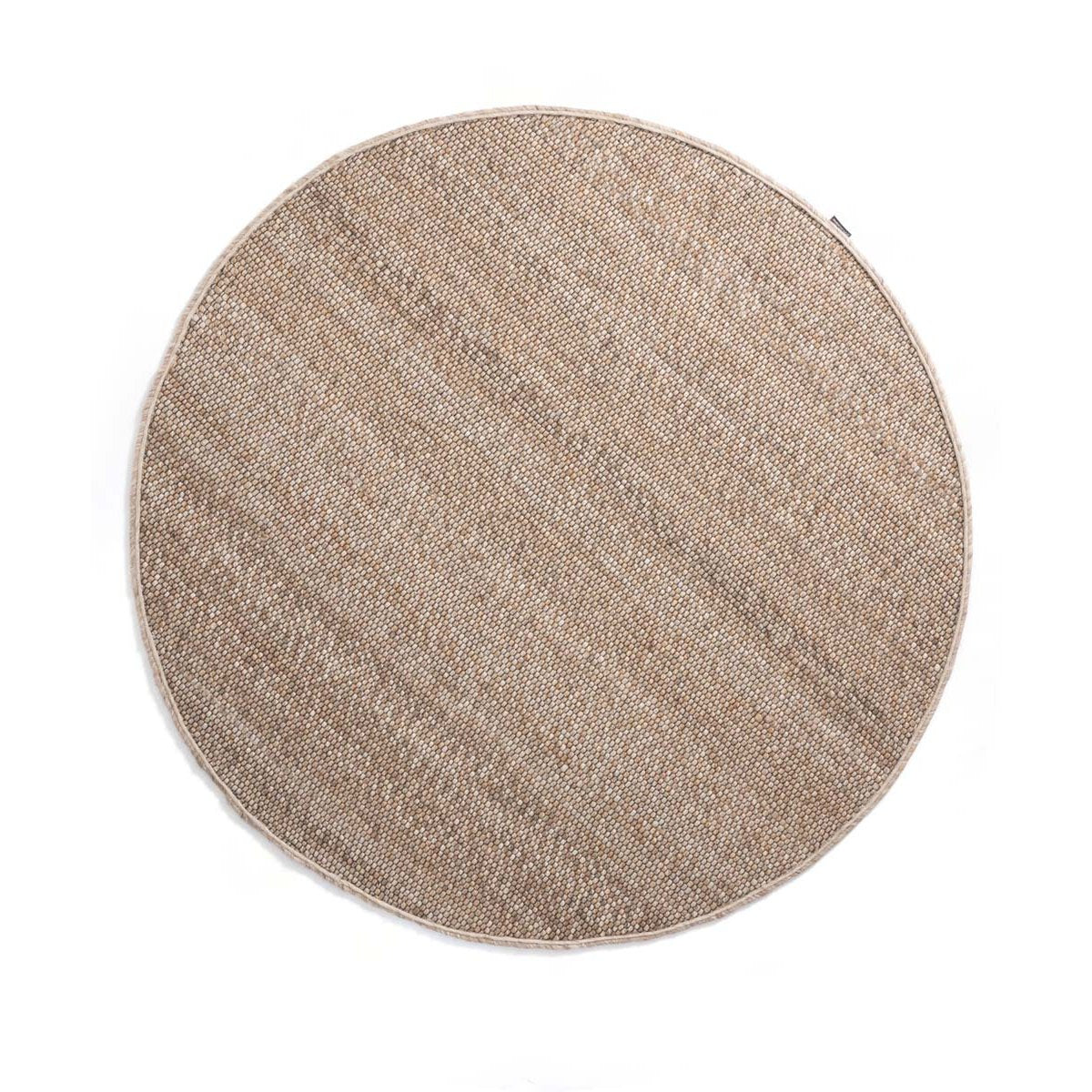 Nordic Weavers Rond wollen vloerkleed Lett - beige - 300 cm