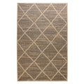 Boho&me Jute buitenkleed ruiten Sunny - naturel - 80x150 cm