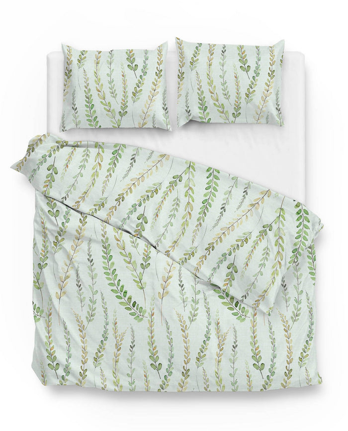 Zo Home Dekbedovertrek Katoen Lanza - green