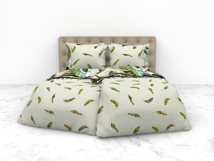 Heckett Lane Dekbedovertrek Bamboe Katoen Satijn Livia - green