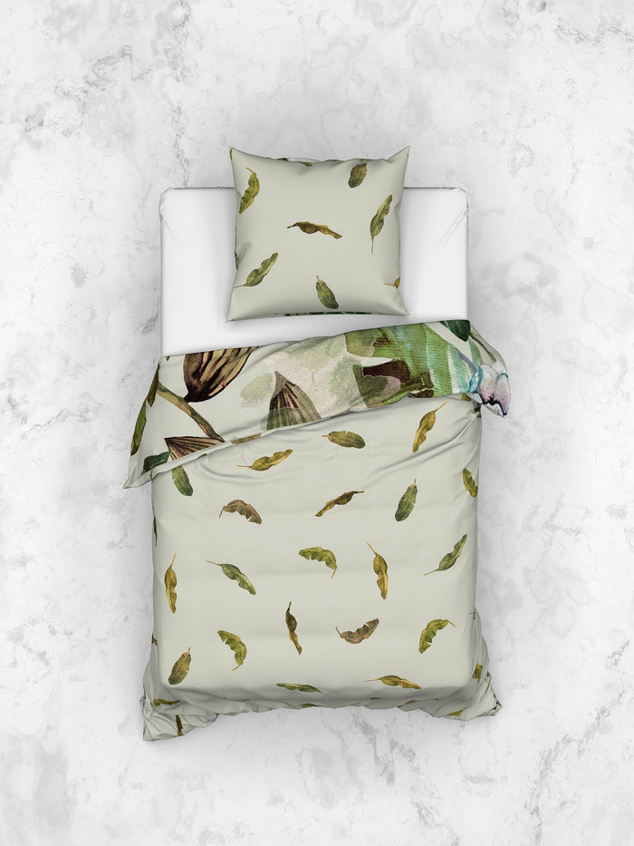 Heckett Lane Dekbedovertrek Bamboe Katoen Satijn Livia - green
