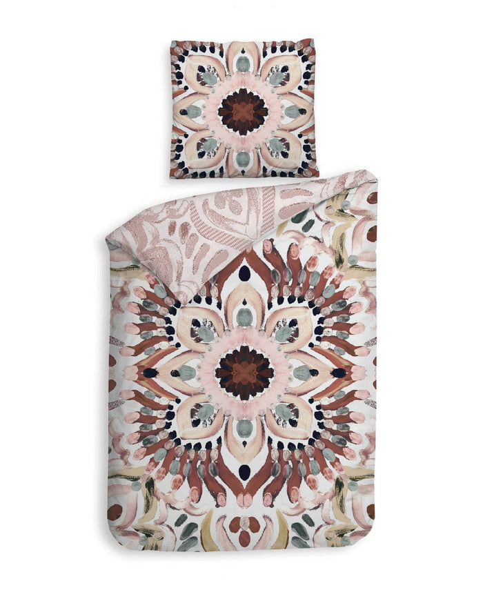 Heckett Lane Dekbedovertrek Katoen Satijn Dobby Thelma - multi