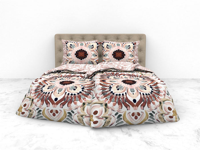 Heckett Lane Dekbedovertrek Katoen Satijn Dobby Thelma - multi