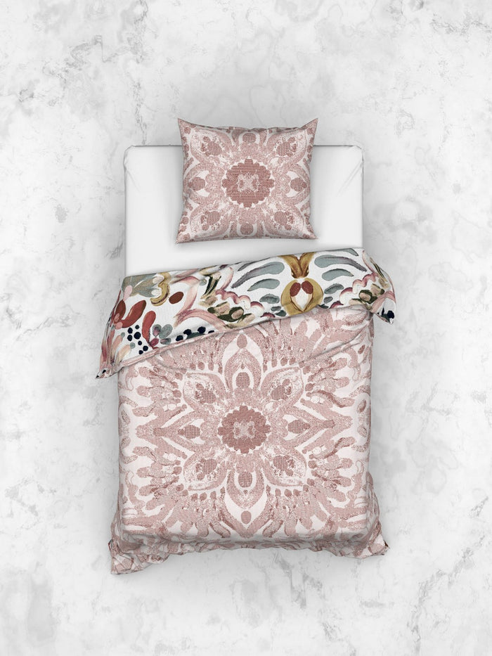 Heckett Lane Dekbedovertrek Katoen Satijn Dobby Thelma - multi