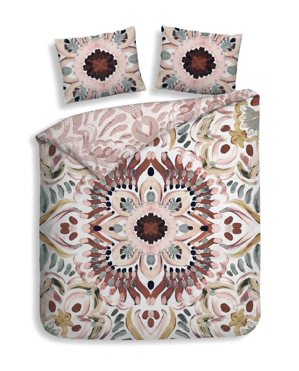 Heckett Lane Dekbedovertrek Katoen Satijn Dobby Thelma - multi