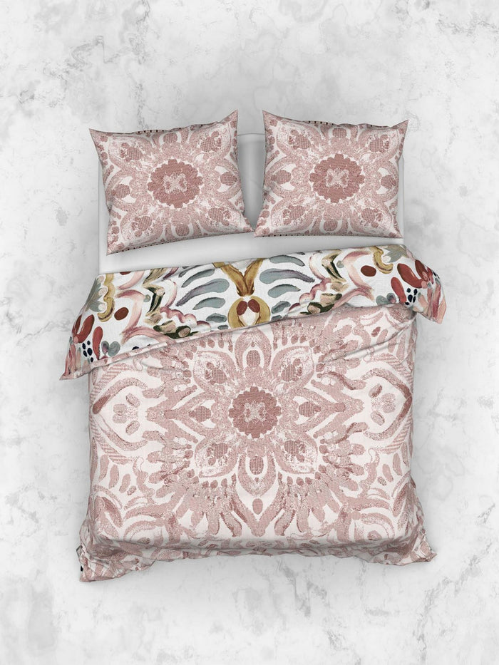 Heckett Lane Dekbedovertrek Katoen Satijn Dobby Thelma - multi