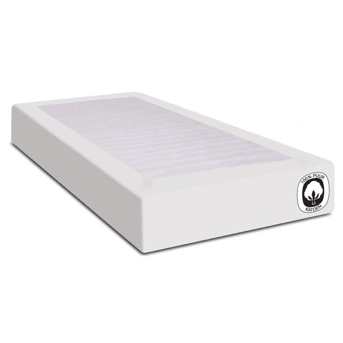 Superieur Wit Percaline Katoenen Hoeslaken 140x200cm