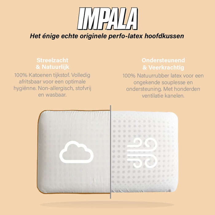 NachtrustOnline - Latex Kussen- 40x70cm