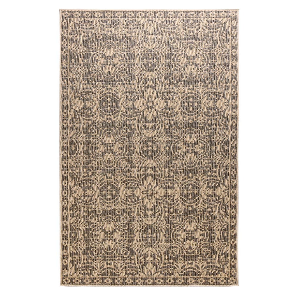 Boho&me Buitenkleed Sunny Oriental - beige|zwart - 80x150 cm