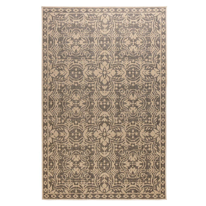 Boho&me Buitenkleed Sunny Oriental - beige|zwart - 80x150 cm