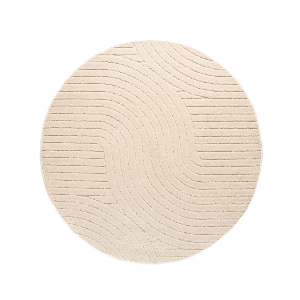 Boho&me Rond buitenkleed - Verano wit - 150 cm rond