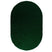 Tapeso Ovaal hoogpolig vloerkleed shaggy Trend effen - jade - 120x180
