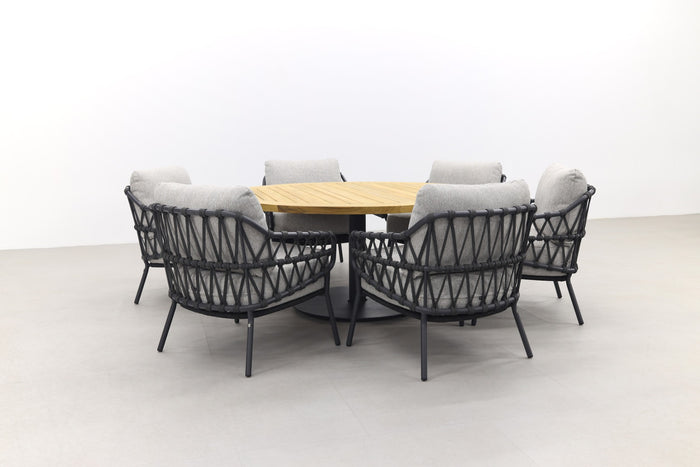 4 Seasons Calpi|Saba Ø160 cm. - Low dining - ronde tuinset