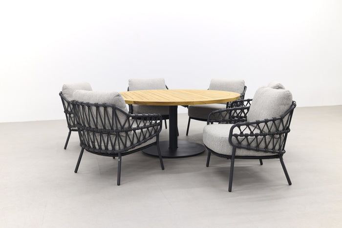4 Seasons Calpi|Saba Ø160 cm. - Low dining - ronde tuinset