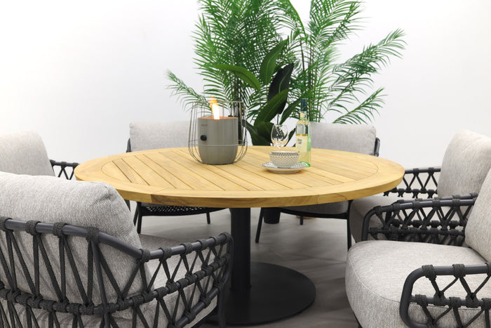 4 Seasons Calpi|Saba Ø160 cm. - Low dining - ronde tuinset