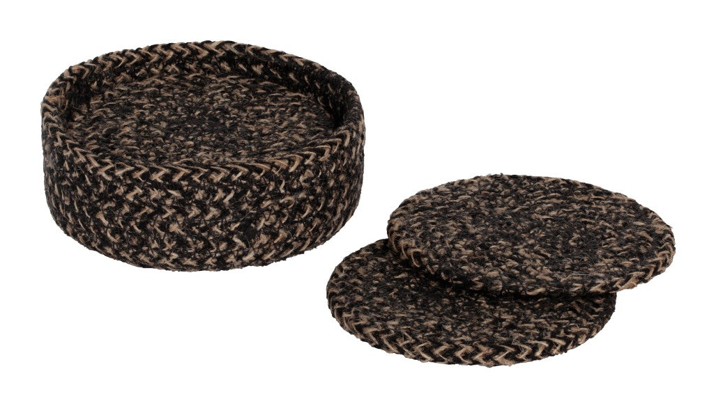 Home Delight - Onderzetter Ella zwart ø10.5