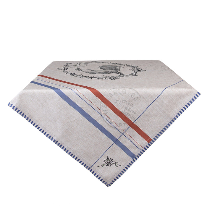 Clayre & Eef Tafelkleed 100x100 cm Beige Katoen Haan