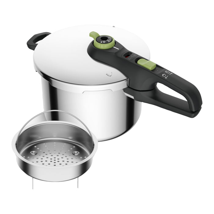 Tefal Secure 5 Trendy Snelkookpan 6 L - incl. Stoommand