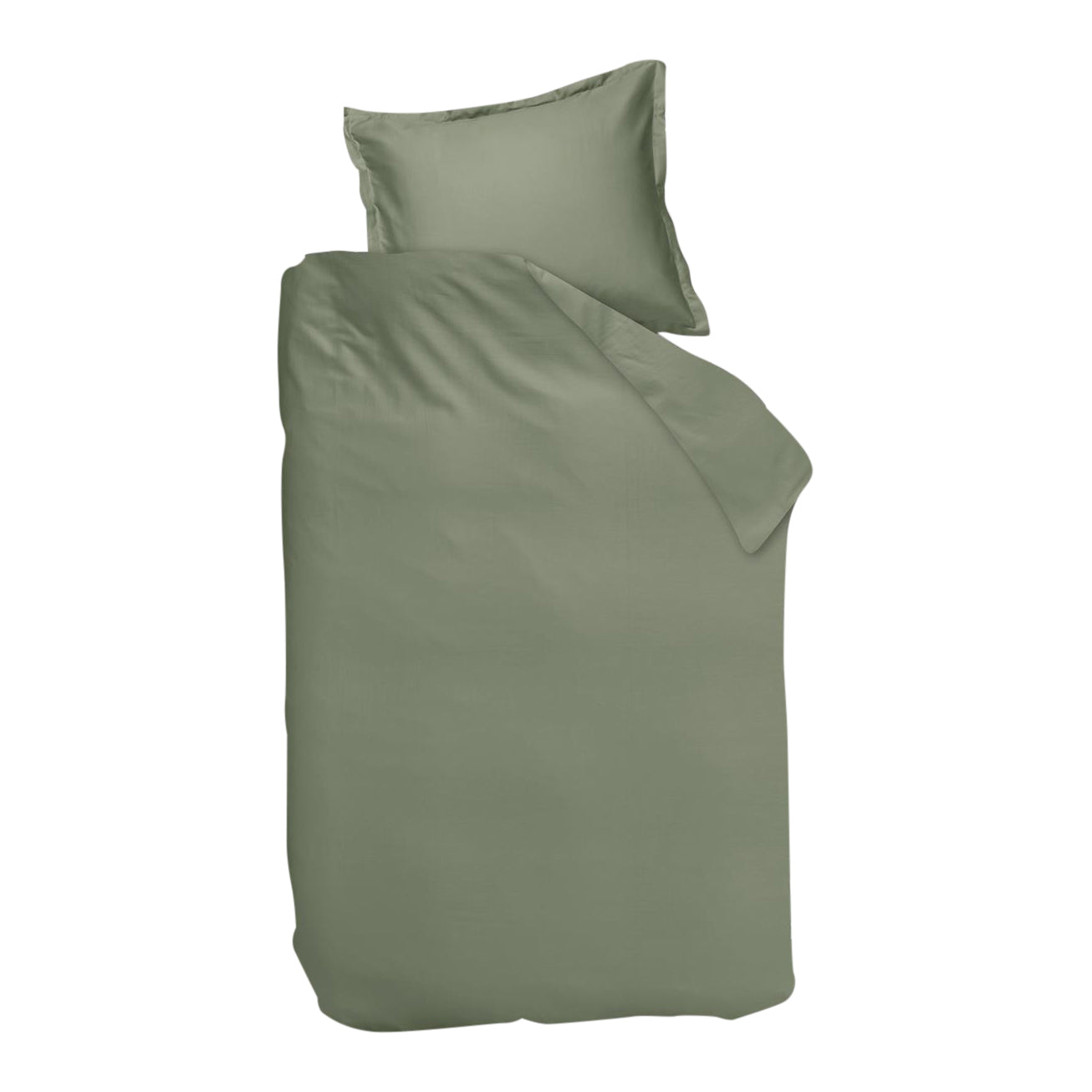 Ambiante Satin Dekbedovertrek 140 x 200/220 cm - Donkergroen