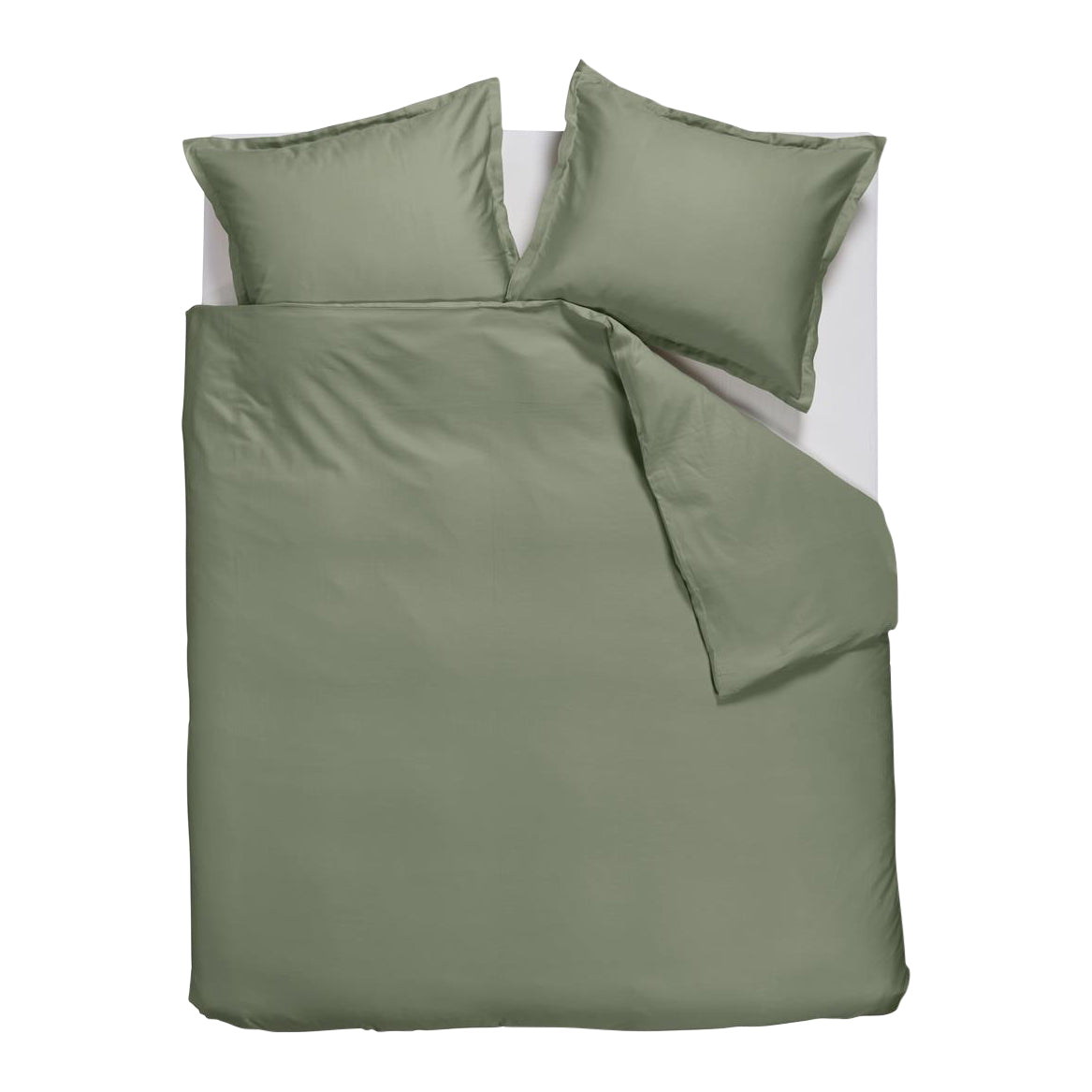 Ambiante Satin Dekbedovertrek 240 x 200/220 cm - Donkergroen