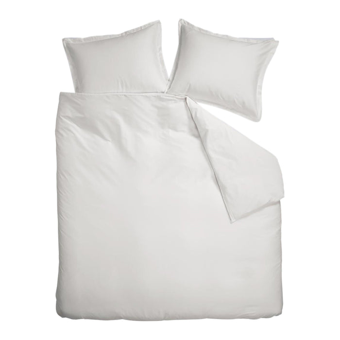 Ambiante Satin Dekbedovertrek 200 x 200/220 cm - Wit