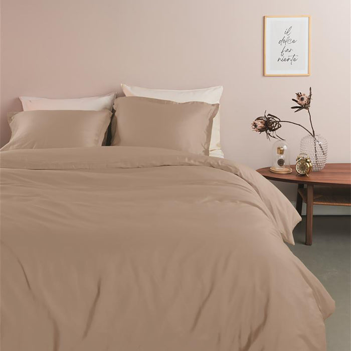 Ambiante Satin Dekbedovertrek 240 x 200/220 cm - Taupe