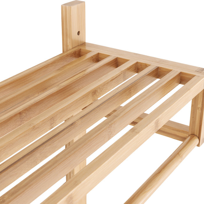 by fonQ basic Björk Wandkapstok - Bamboe