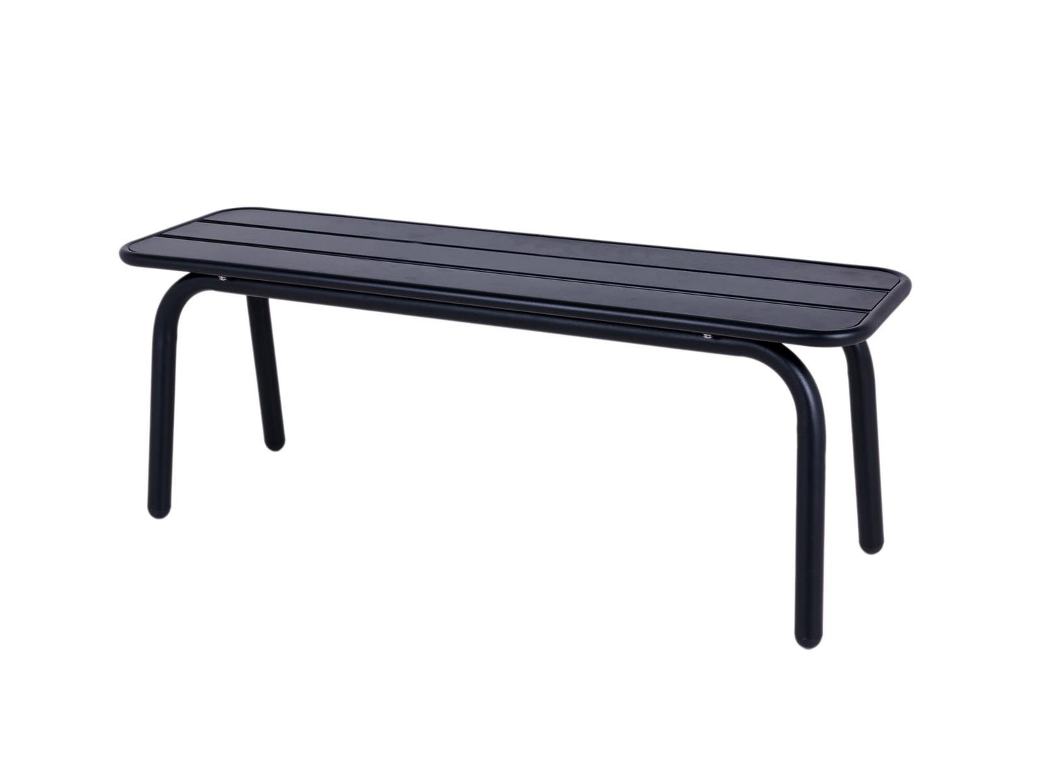 Metalen tuinbank Max 120 cm zwart - zonder rugleuning