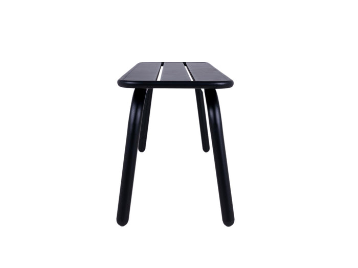 Metalen tuinbank Max 120 cm zwart - zonder rugleuning