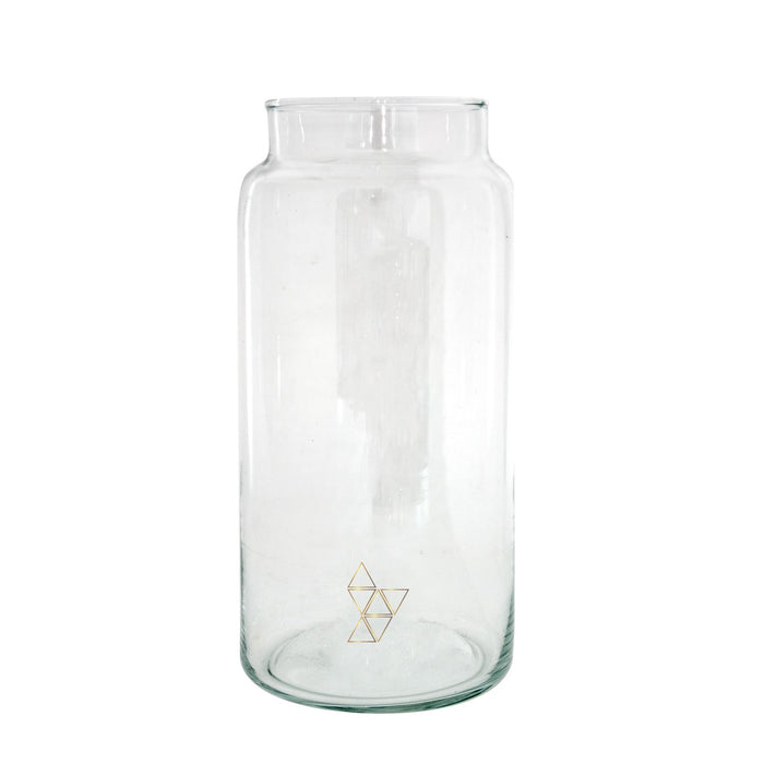 TAK Design - Drinken Waterglas L Handgemaakt 10|18 Gold Triangle