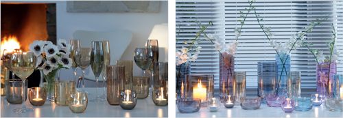 L.S.A. - Polka Wijnglas 400 ml Metallics Set van 4 Stuks Assorti