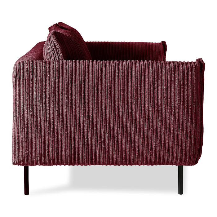 by fonQ Ribbon 3-zitsbank - Rib - Bordeaux