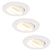HOFTRONIC 3x Sierra - LED Inbouwspots Badkamer IP65 Wit