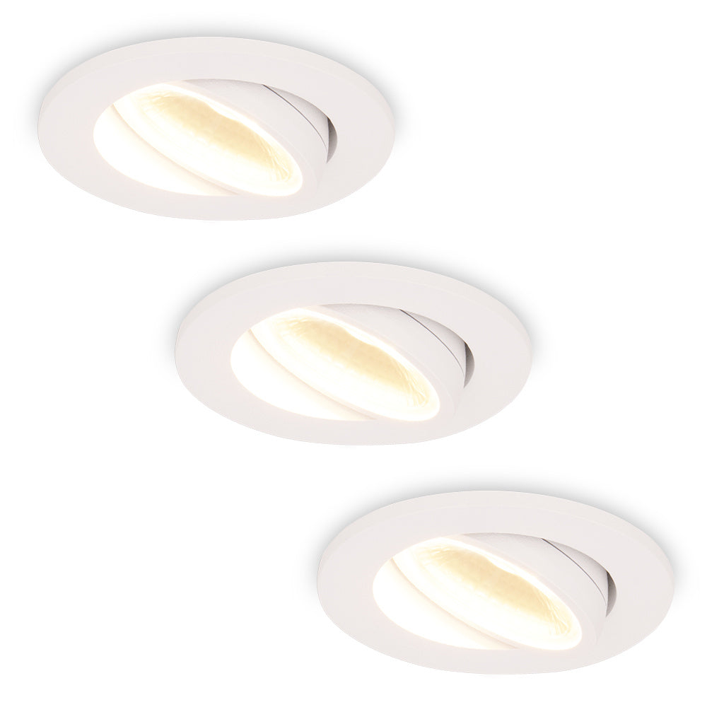 HOFTRONIC 3x Sierra - LED Inbouwspots Badkamer IP65 Wit