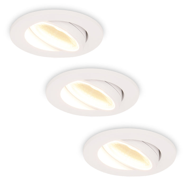 HOFTRONIC 3x Sierra - LED Inbouwspots Badkamer IP65 Wit
