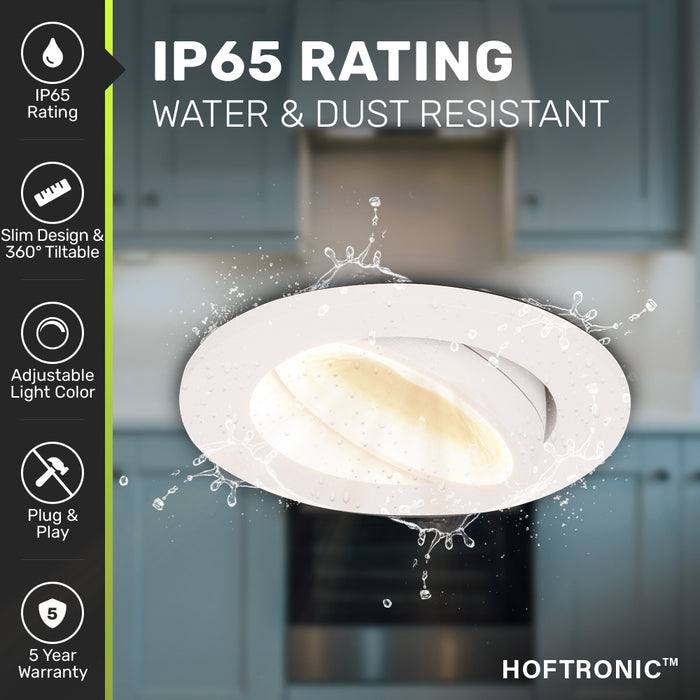 HOFTRONIC 3x Sierra - LED Inbouwspots Badkamer IP65 Wit