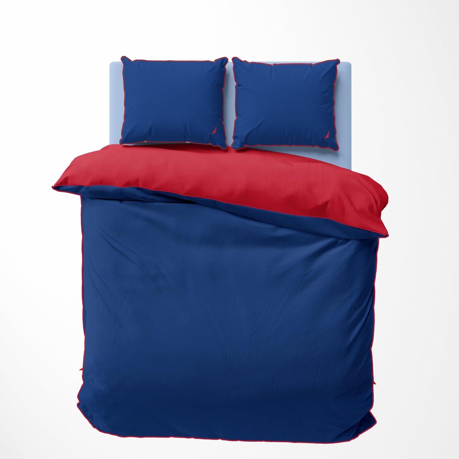 Nautica Katoen Satijnen Dekbedovertrekset - 240x200|220 - Creek Rood