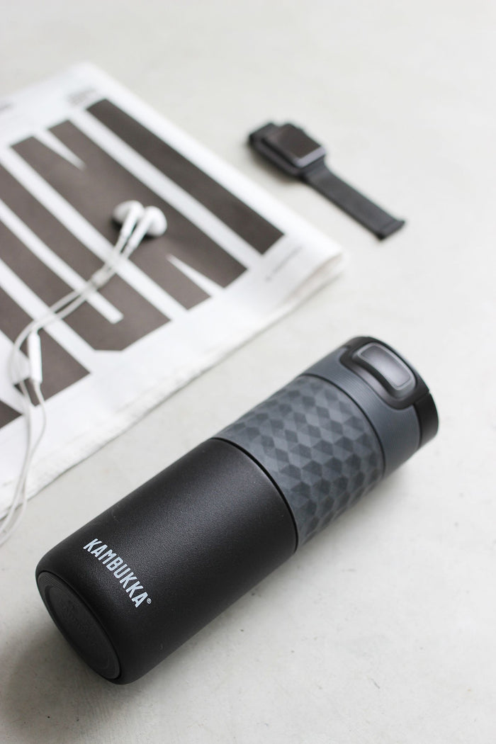 Kambukka - Etna Thermosbeker 500 ml Grip Black Steel
