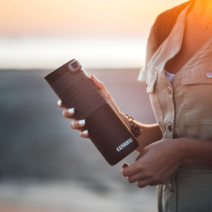 Kambukka - Etna Thermosbeker 500 ml Grip Black Steel