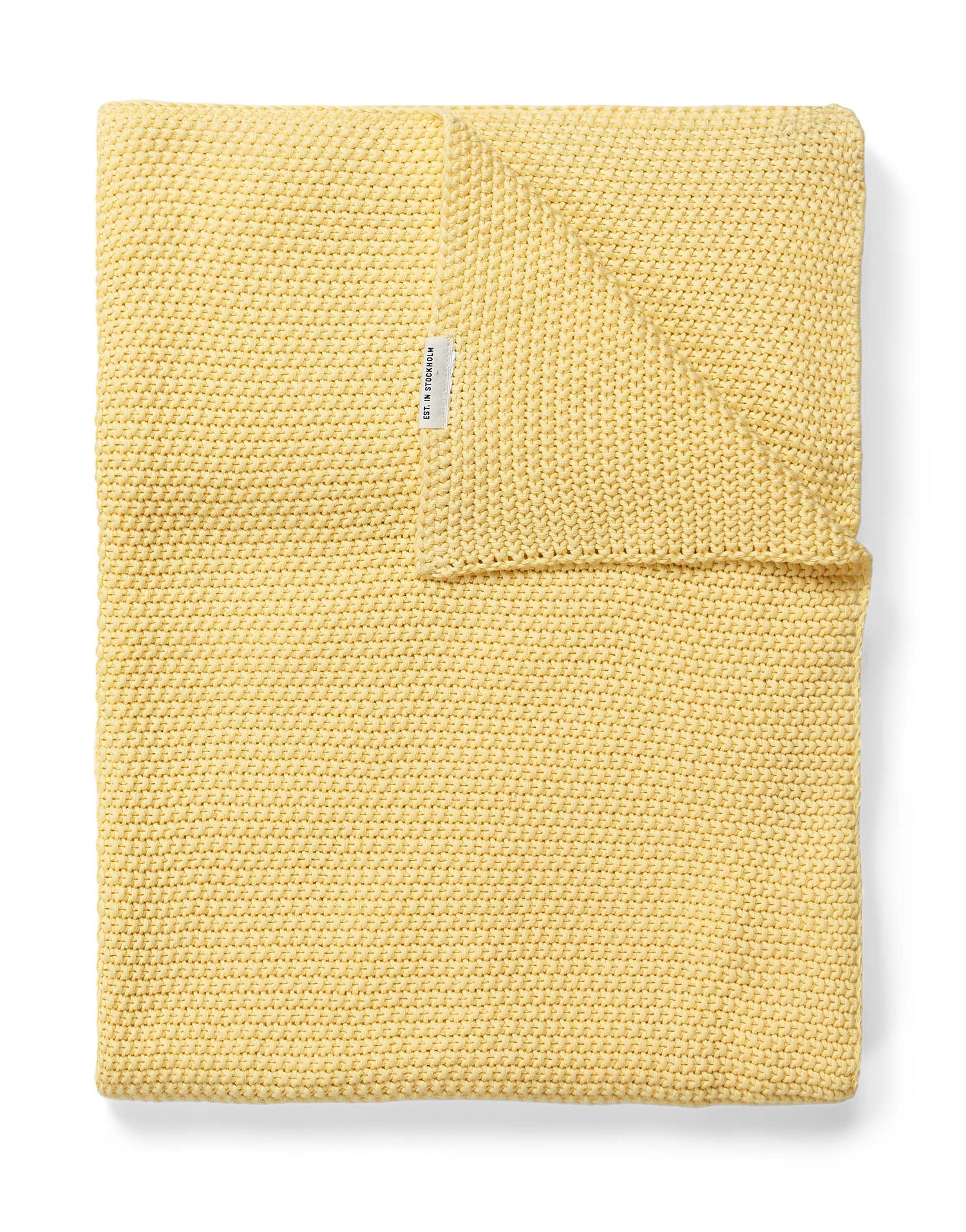 Marc O'Polo Nordic knit Plaid Pale Yellow 130 x 170 cm