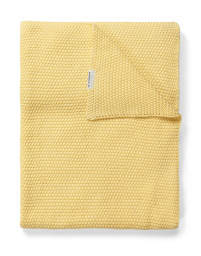 Marc O'Polo Nordic knit Plaid Pale Yellow 130 x 170 cm