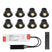 HOFTRONIC 8x  - Mini LED spotjes 12V IP44 Dimbaar via