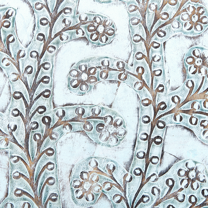 Beliani - BORAI - Bijzettafel - Lichtblauw - Mangohout