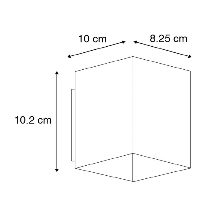 QAZQA Set van 2 design wandlampen zwart en goud vierkant - Sola